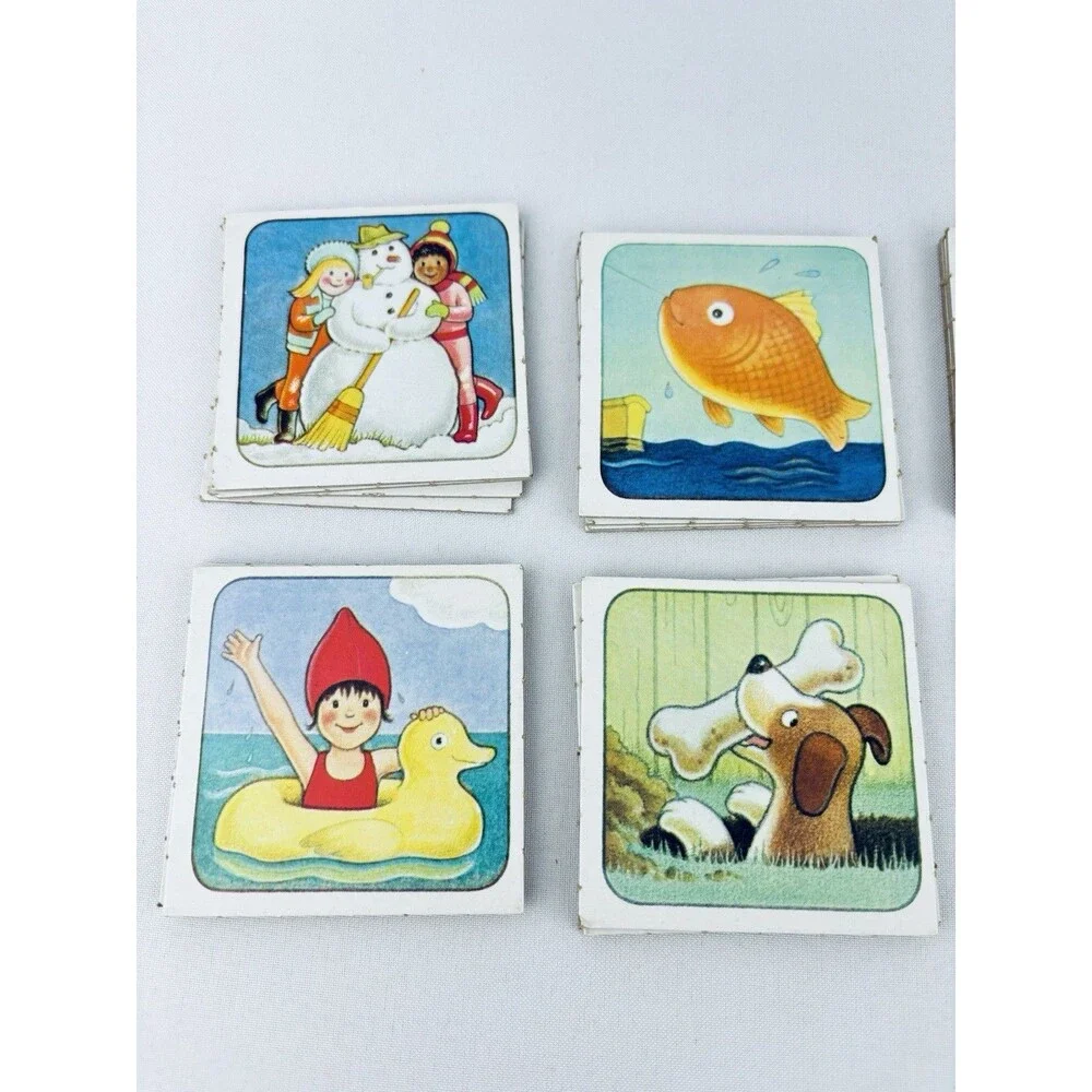 Vintage 1983 Step by Step MEMORY Game Bradley Replacement Cards - 7‎ Sets
